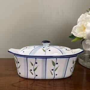 Vintage Cook Street 3 Piece Blueberry Butter Boat Set - Farmhouse Kitchen